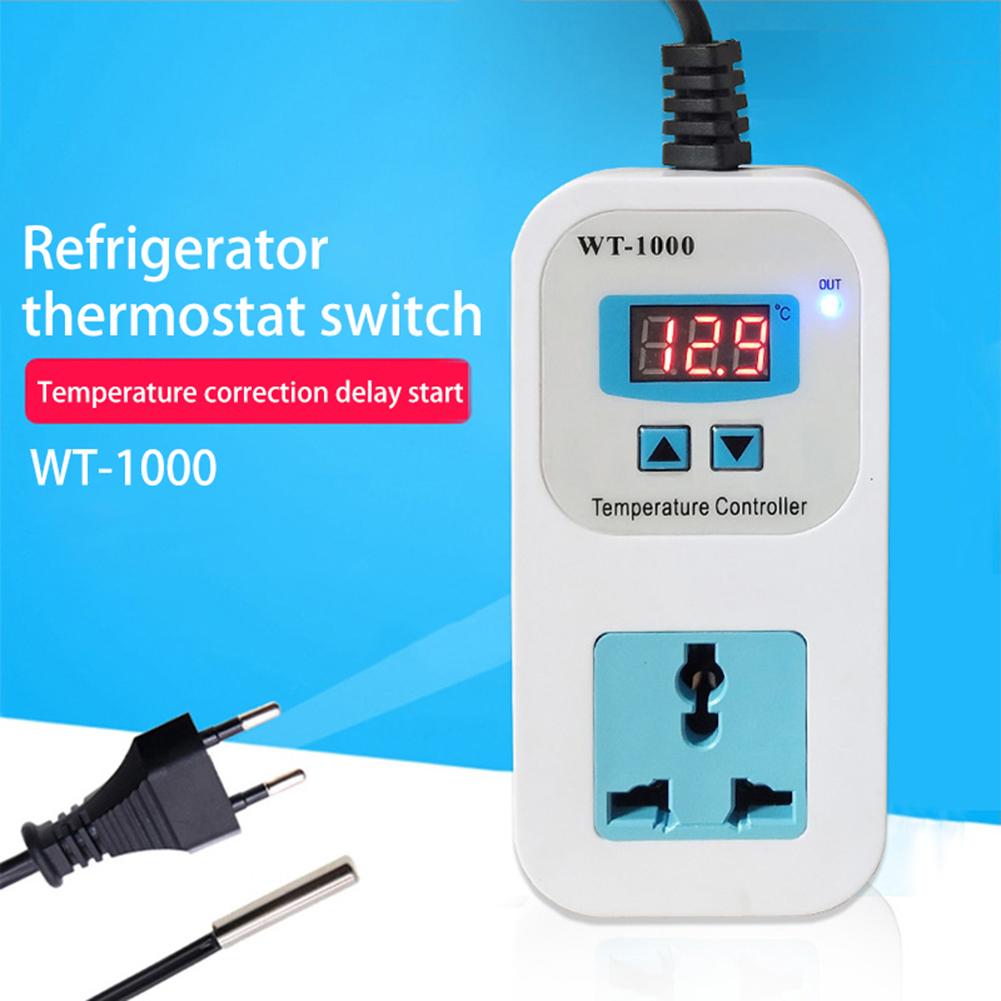 110-220v smart digital termostatregulator temperaturregulator stikkontakt egnet til køleskab industrikøler