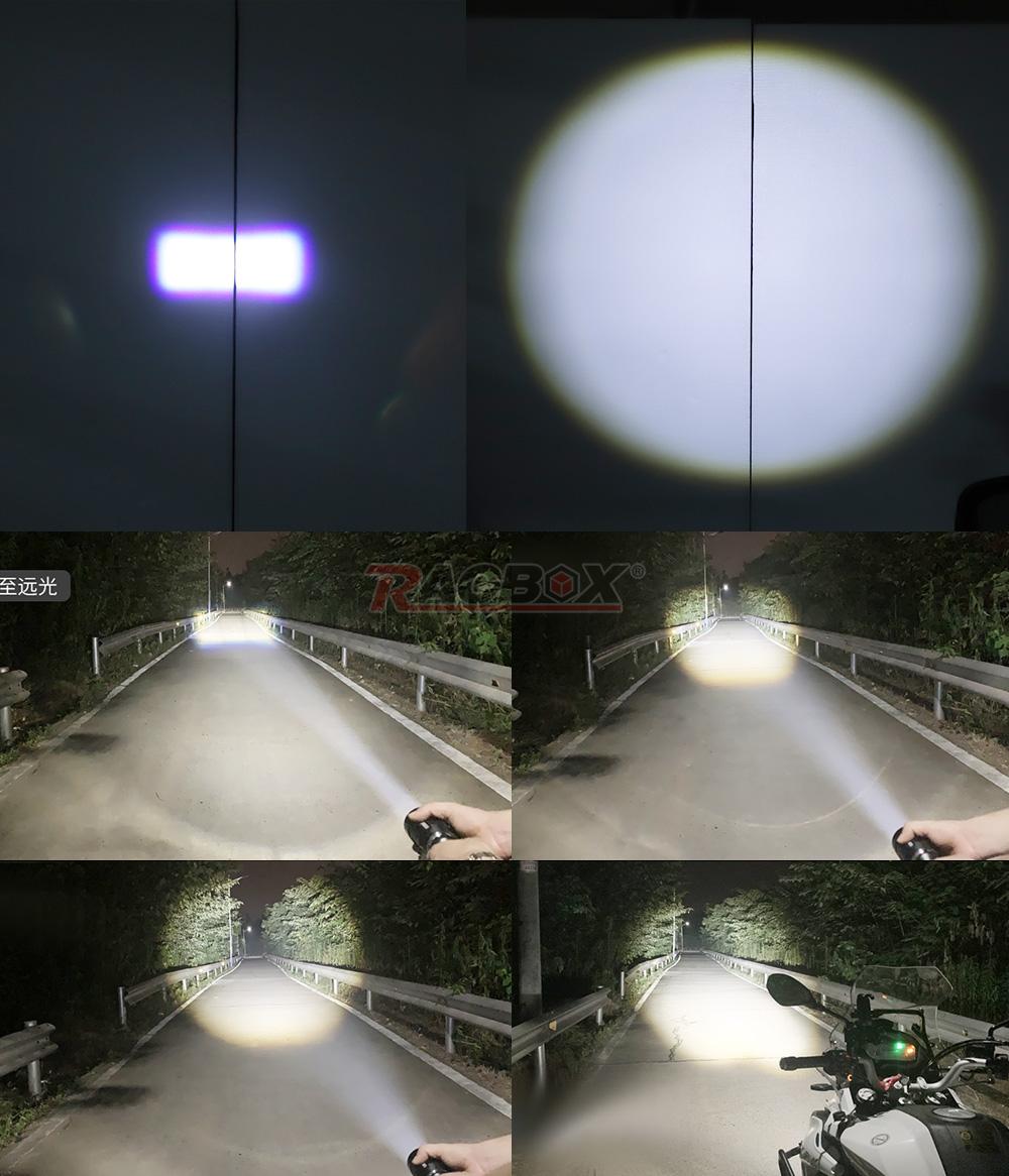 30W Motorcycle Spotlight Adjustable External Motorbike Spotlight Integrated LED Lamp Universal For Motorcycle ATV UTV Dirt Bike