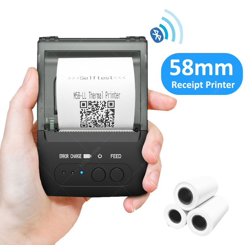 Mini Thermal Printers Portable Receipt Printer Thermal BT 58mm Mobile Phone Android POS PC Pocket Bill Makers Impresora