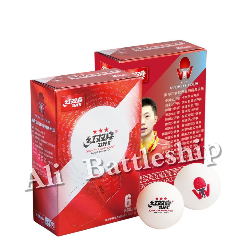 Dhs Ittf World Tour Table Tennis Balls 3 Star D40 Material Plastic Poly