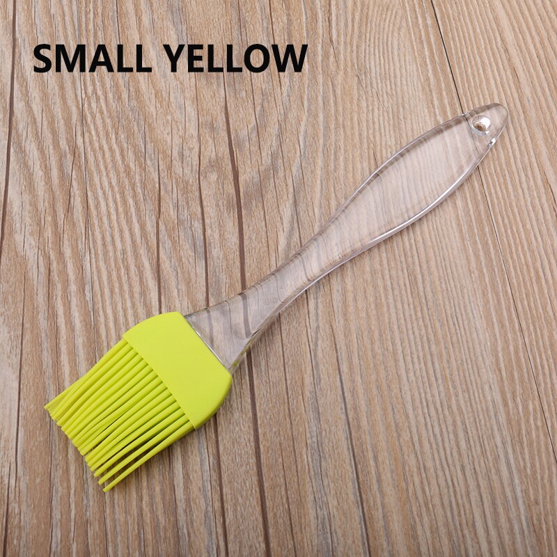 Brosse à huile pour gâteau pain beurre | Brosse à pâtisserie en Silicone, brosses à huile pour gâteau, outils de cuisson, sécurité de cuisine, manche en PP 1 pièce: small yellow