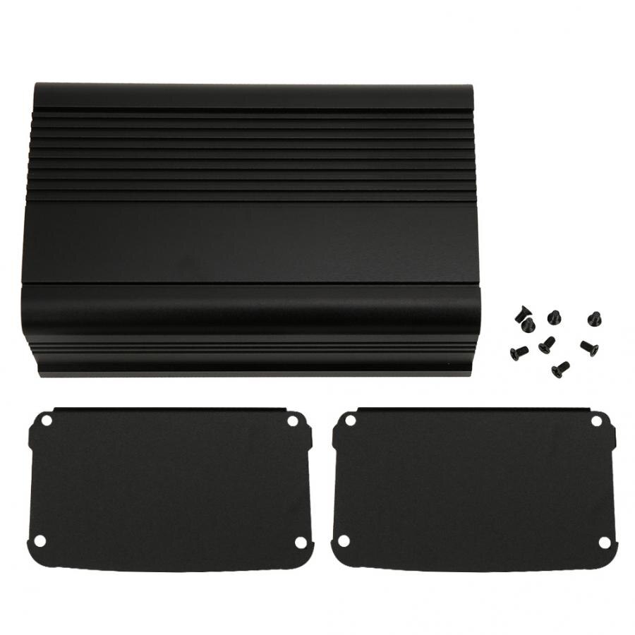 Aluminum Project Box Matte Black Enclosure Case DIY Circuit Board Controller Casing 55x95x150mm waterproof junction box