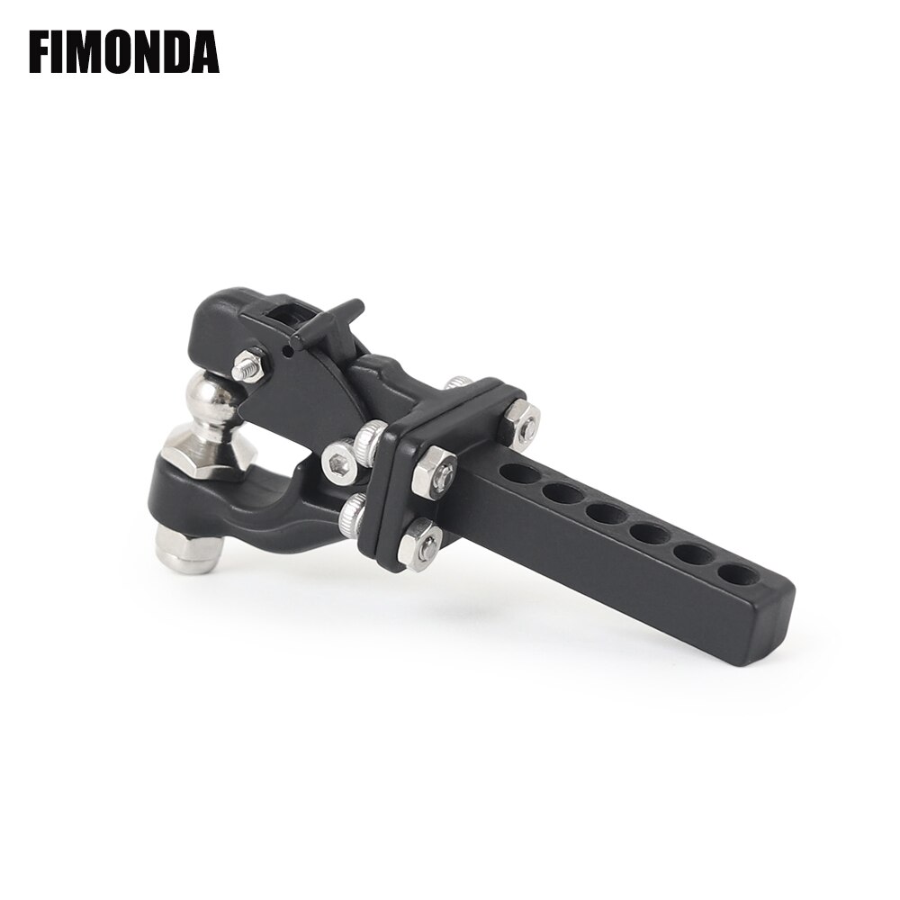 FIMONDA Metal Adjustable Trailer Hitch Mount for 1/10 RC Crawler Traxxas TRX4 Axial SCX10 90046 Redcat GEN 8 Scout II CC01 TF2: Model A