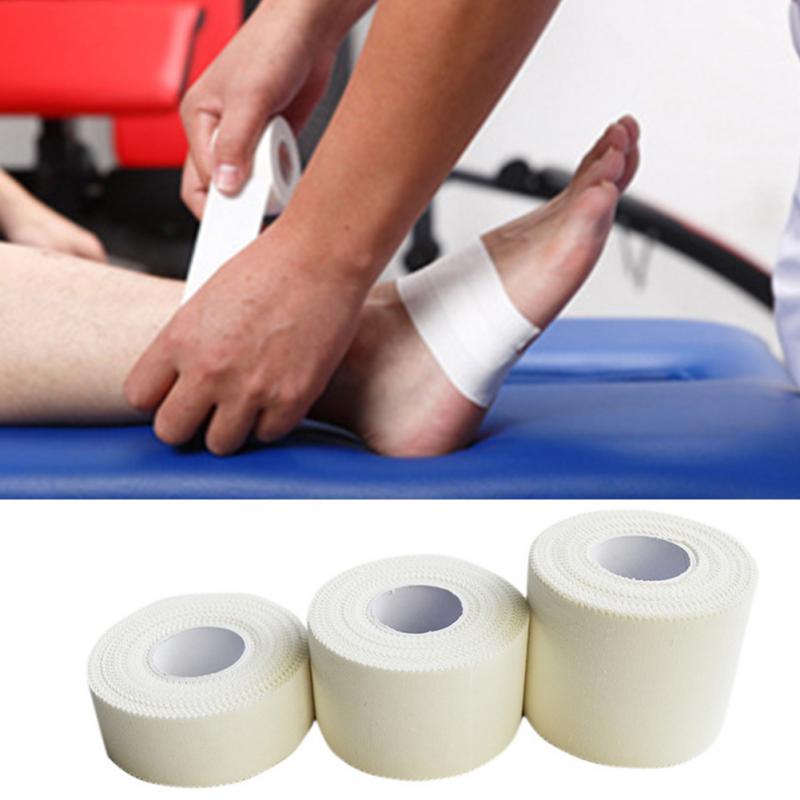 10m elastisk klæbende bandage sports håndled hånd tommelfinger finger tape rem hvid anti-ridse sport tape