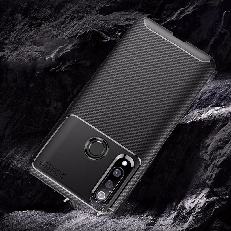 Voor Honor 20 s 20 s Cover Luxe Carbon Fiber Cover Shockproof Phone Case Voor Huawei Honor 20 s MAR-LX1H cover Flex Bumper Shell