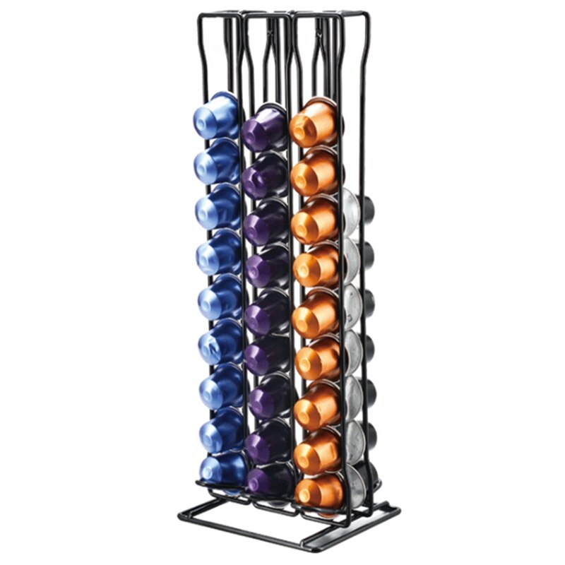 Rvs Capsule Rack Voor Nespresso Pod Houder Voor Maximaal 60 Capsules Opslag Houder Organizer, Koffie Lover