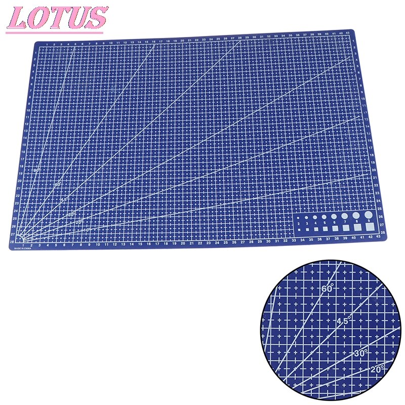 1Pcs A3 Pvc Rechthoekige Snijden Mat Grid Line Tool Plastic 45Cm X 30Cm A3 Snijden Plaat Bescherm De Blade Levensduur