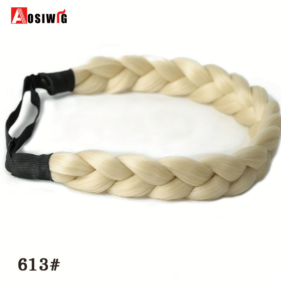 Accesorios para el cabello de para mujeres y niñas, peluca sintética, bandas para el cabello, diadema Vintage, trenzas, diademas, accesorios para peluca de cabello: T27 / 30 / 4