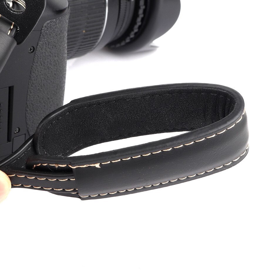 Correa para cámara de piel sintética, empuñadura de muñeca para cámara de mano para Canon EOS 5D Mark III IV 7D 6D II 200D 100D 80D 77D 70D 60D M100 M50 M6