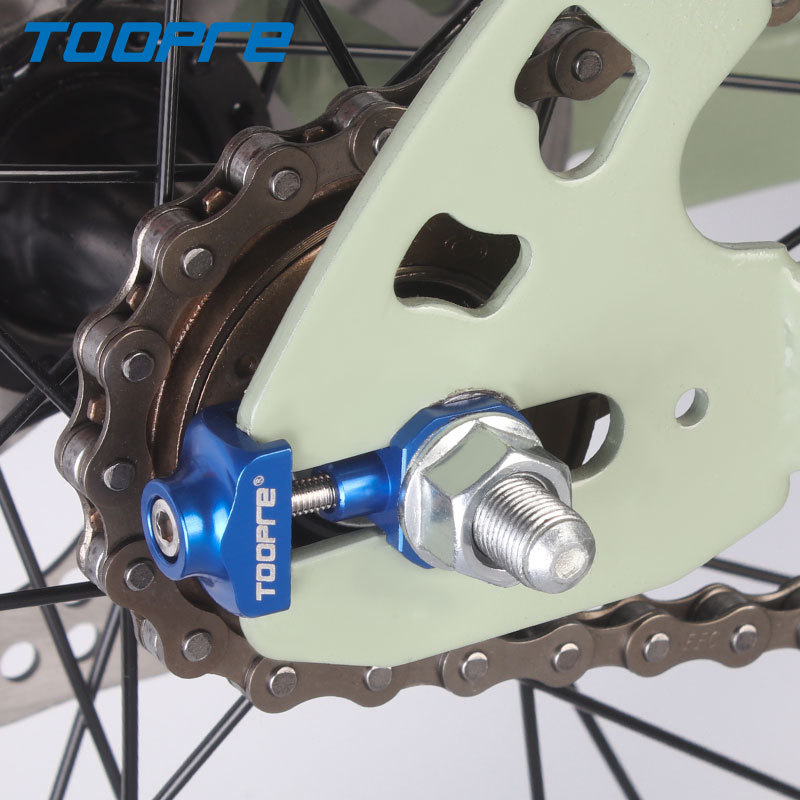 Toopre Faltrad Single Geschwindigkeit Kettenspanner Fahrrad BMX Fest Ausrüstung Kettenspanner Aluminiumlegierung Passend für 3/8 Achsen