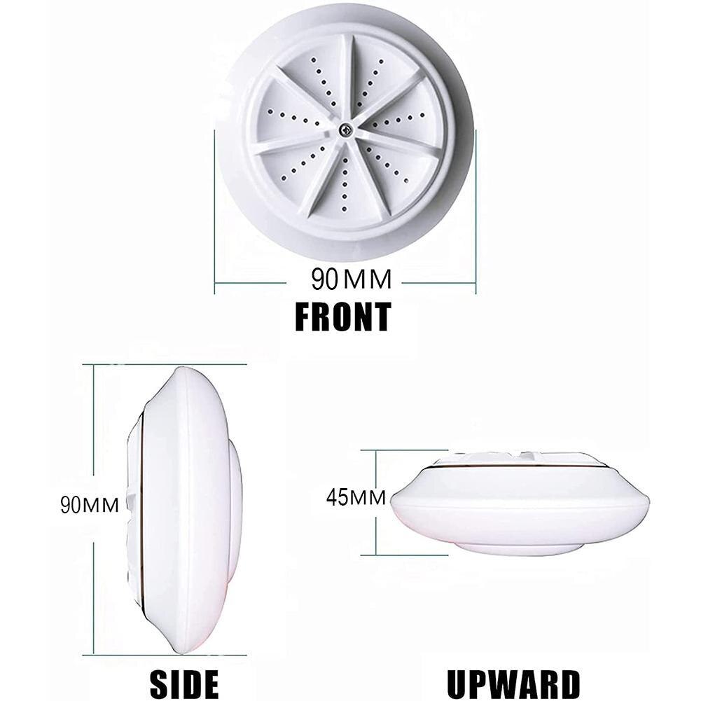 3 in 1 Portable Ultrasonic Washing Machine Travel Turbo Washer Air Bubble And Rotating Ultrasonic Mini washing machine For Home