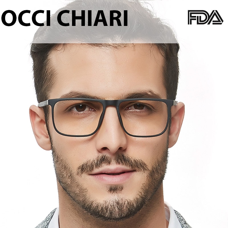 Occi chiari  tr90 menn blålys reseptbelagte briller årgang nærsynthet briller optisk brilleinnfatning oculos liten størrelse  oc7100