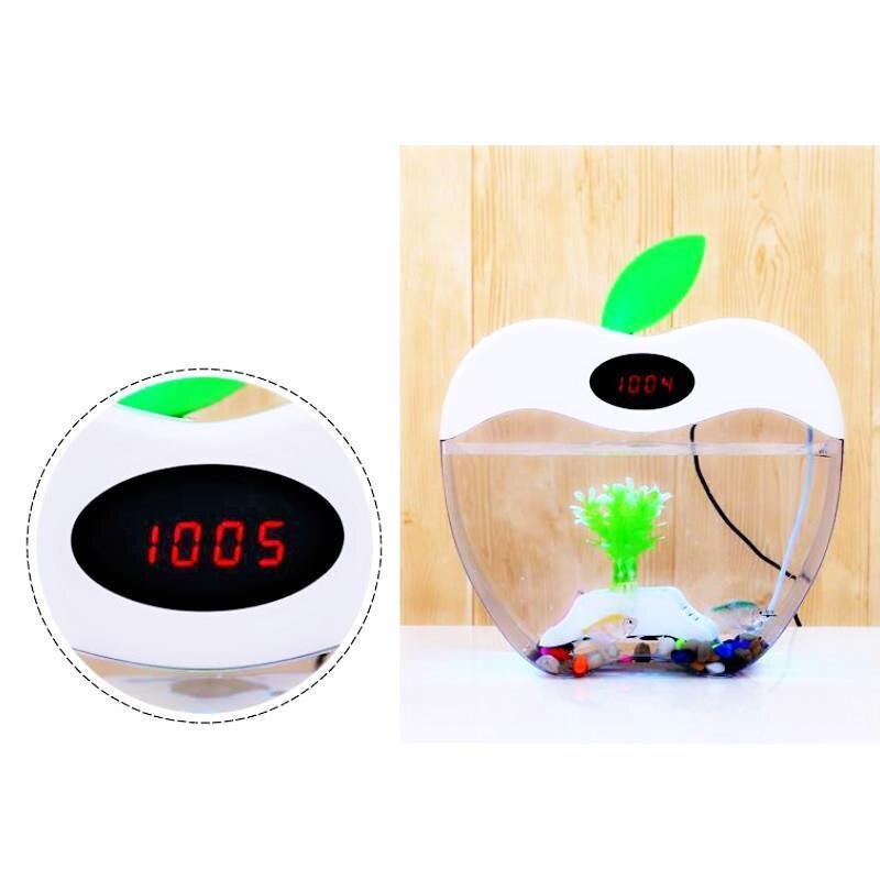 Aquarium Smart USB Desktop Fish Tank Mini Apple Switch Ecological Household Ultra White High Transparent Pet Tank