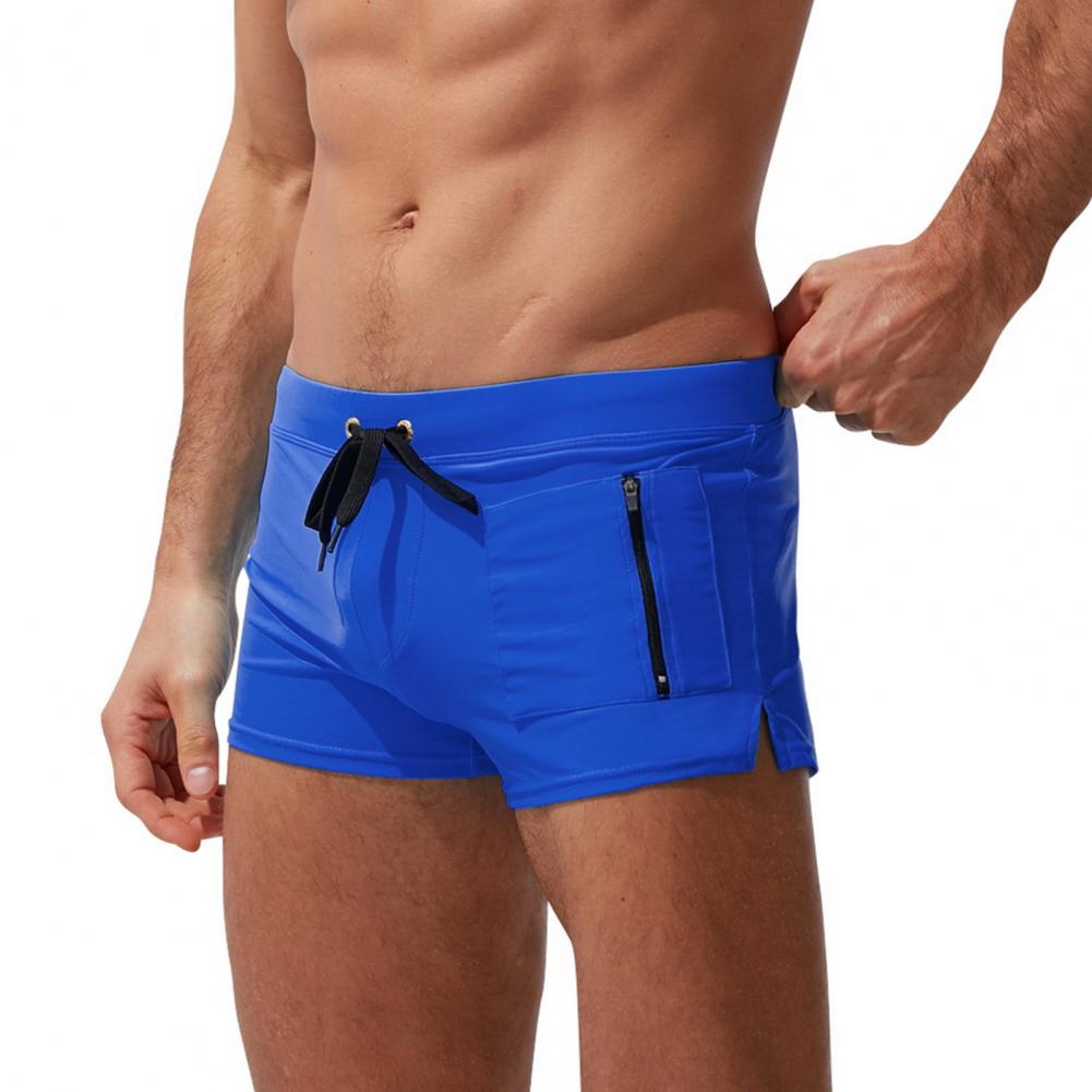 Men Surf Shorts Drawstring Comfortable Lightweight Good Skin-touch Swimming Trunks Simple Male Jogger Shorts for Beach