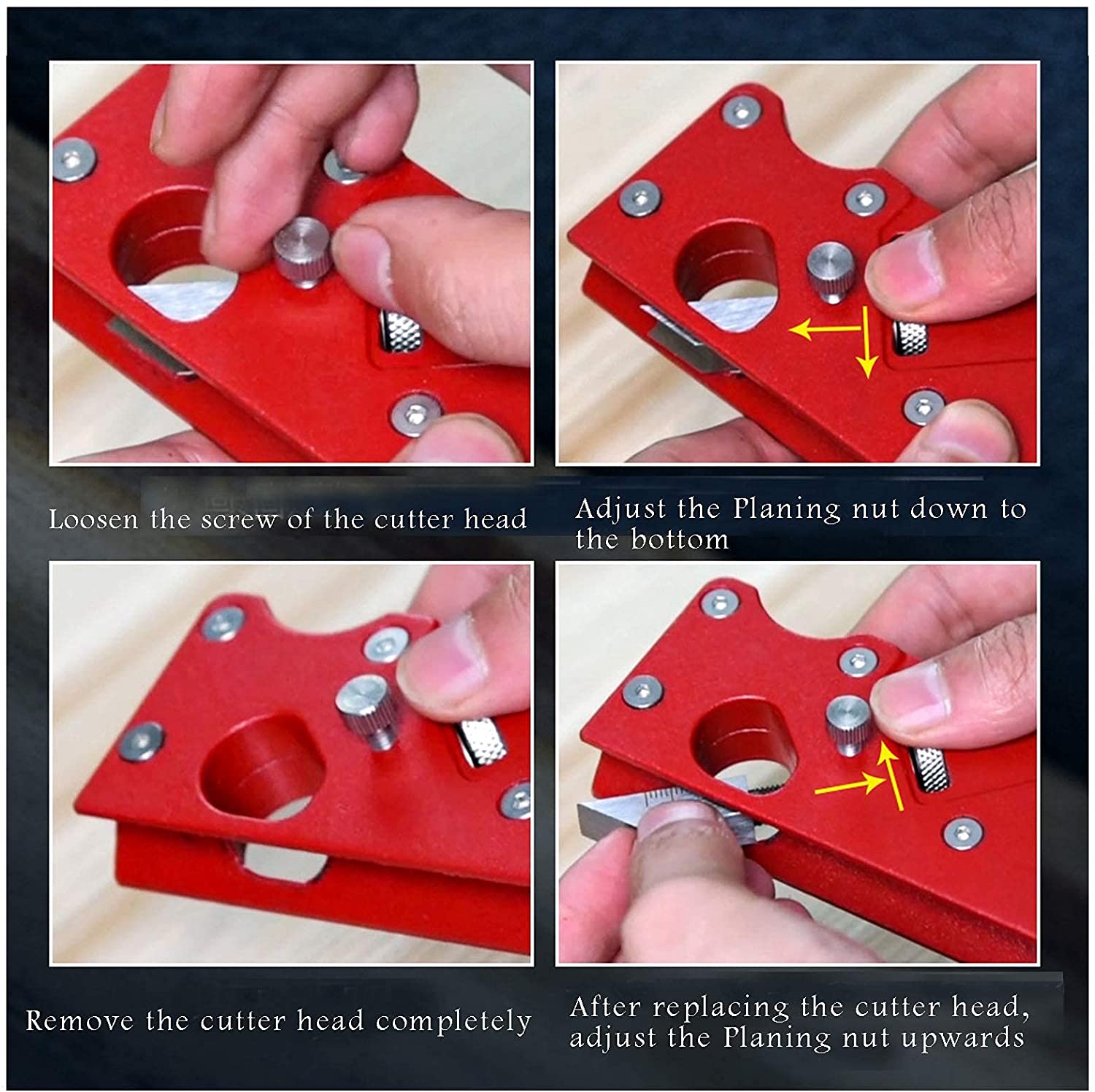 Chamfer Plane for Wood, Metal Woodworking Edge Corner Plane Flattening Tool, Woodwork Hand Planer 19QB