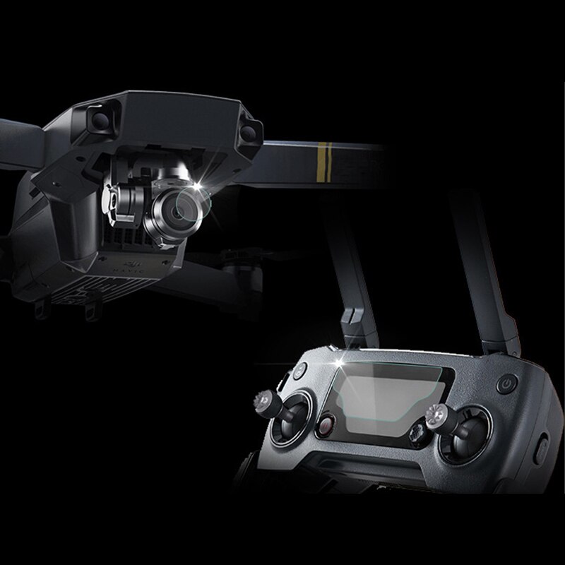 MASiKEN Bescherming Glas Film Staal Film Camera Lens Cover voor DJI Mavic Pro RC Drone FPV UAV Gehard Glas Drone accessoires