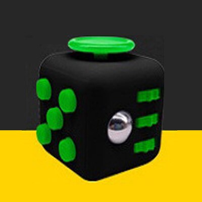 Hand Cube For Anxiety Relief Focus Kids 6 Sides Magic Button Anti Stress Cube Vinyl Desk Spinner Toys 3.3cm Relaxation: 9