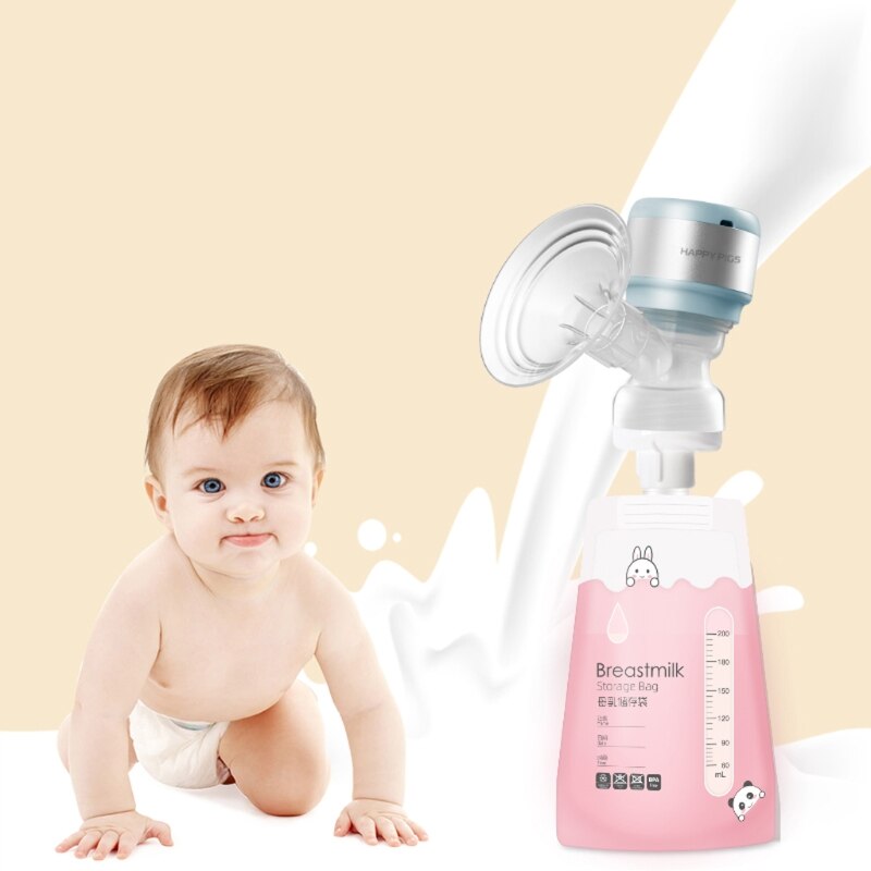 200Ml Moedermelk Opslag Zakken Wegwerp Baby Vloeibaar Voedsel Verse Verzegelde Tassen Draagbare Zuigelingenvoeding Pouchs Pakketten