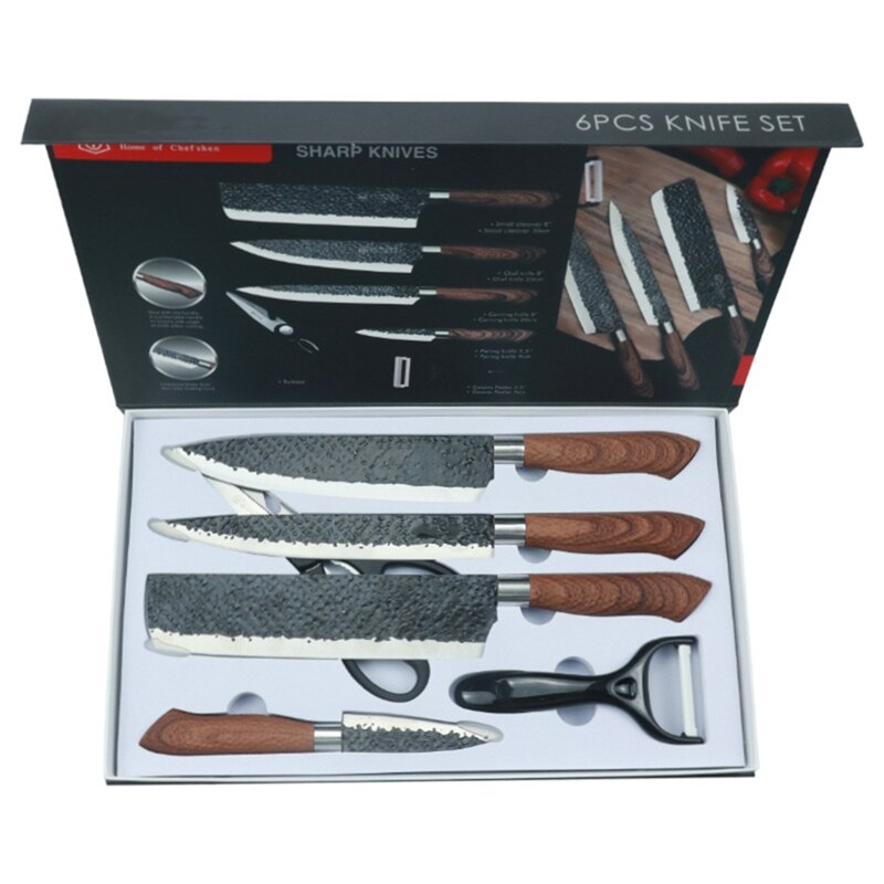 Set Chef Knife Set With Box Chef Knife Lady Men's Mom