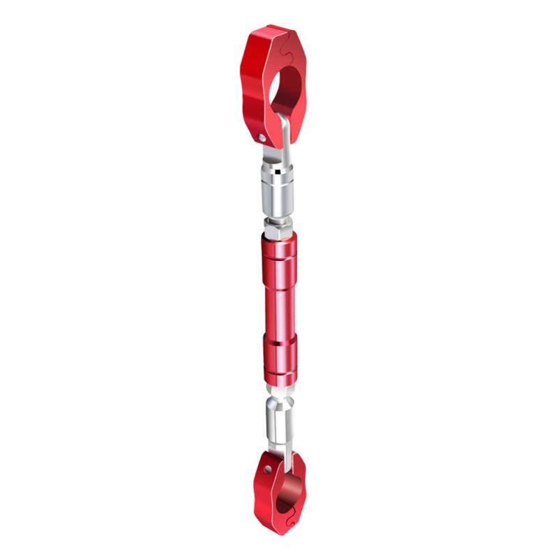 Barre transversale réglable d'équilibre de moto 7/8 "22mm guidon renforcer la barre de levier: Rouge