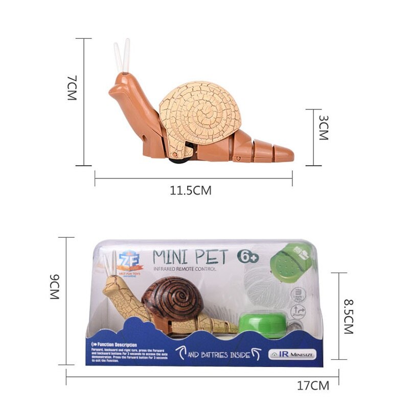 pilot na podczerwień realistyczny ślimak RC zabawka mały ślimak lampa ze światłem elektryczny owad zabawkowy Model dla dzieci dzieci