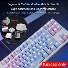 PBT Double Shot Keycap Set - Dyesub - Rainbow Color - Decorative Office Gaming Mechanical Keyboard