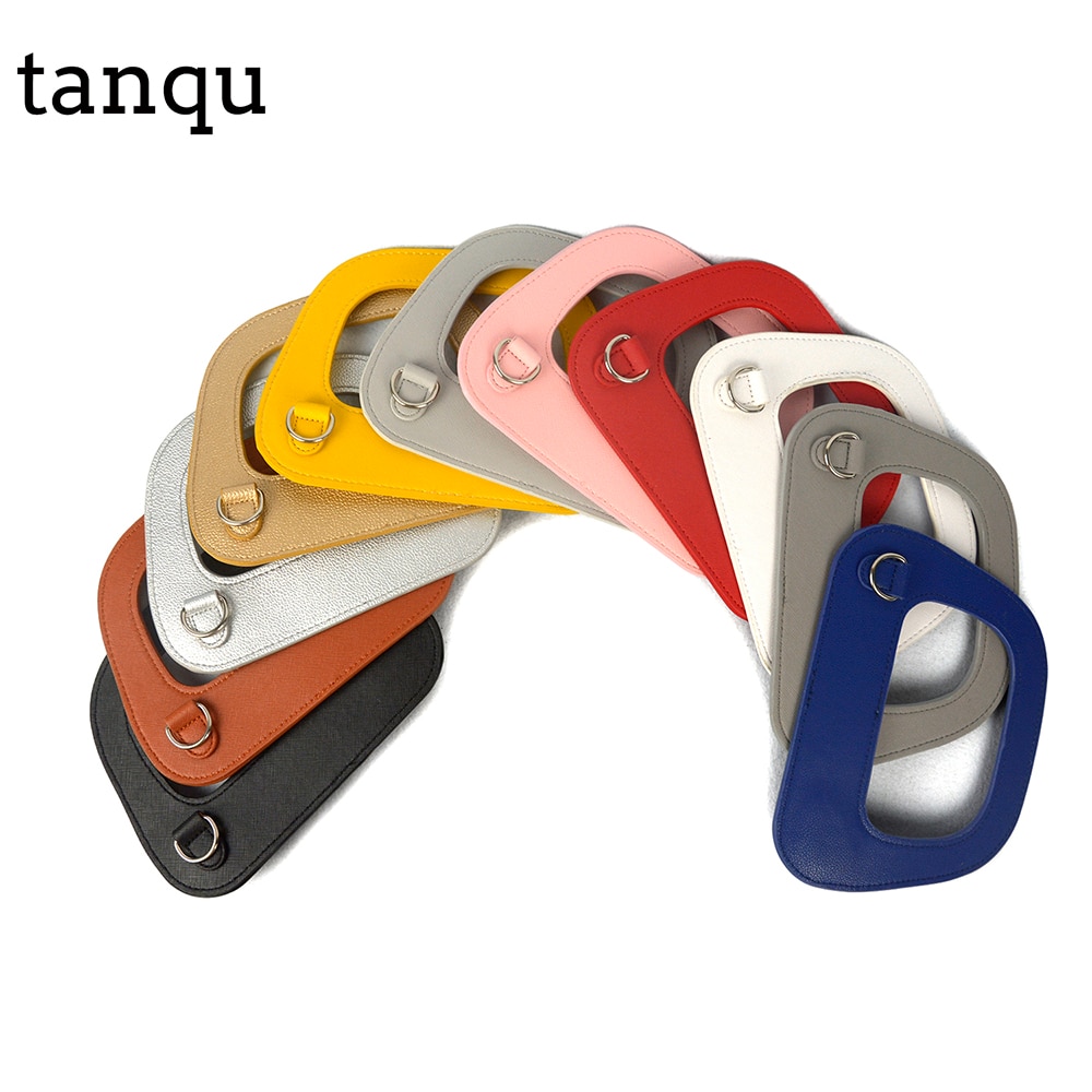 Novo obag oblongo falso couro lidar com prata metal d fivela soberba borda processo de pintura para o saco mini e o chique