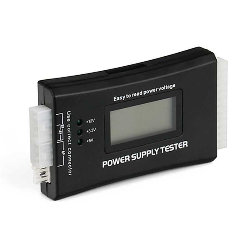 20+4 Pin LCD Power Supply Tester for ATX, ITX, BTX, PCI-E, SATA, HDD