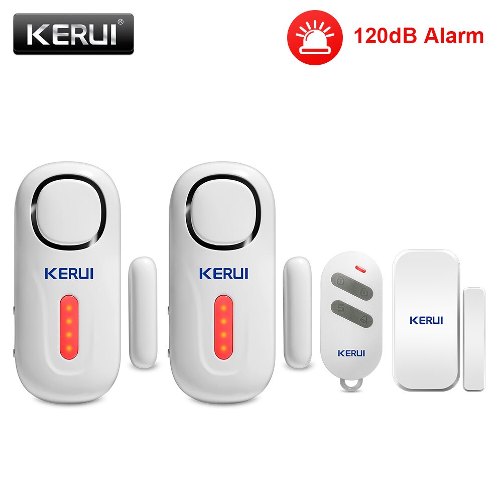 KERUI 120DB Wireless Door/Window Entry Security Burglar Sensor Alarm PIR Magnetic Smart Home Garage System Remote Control Led: KIT6 Alarm