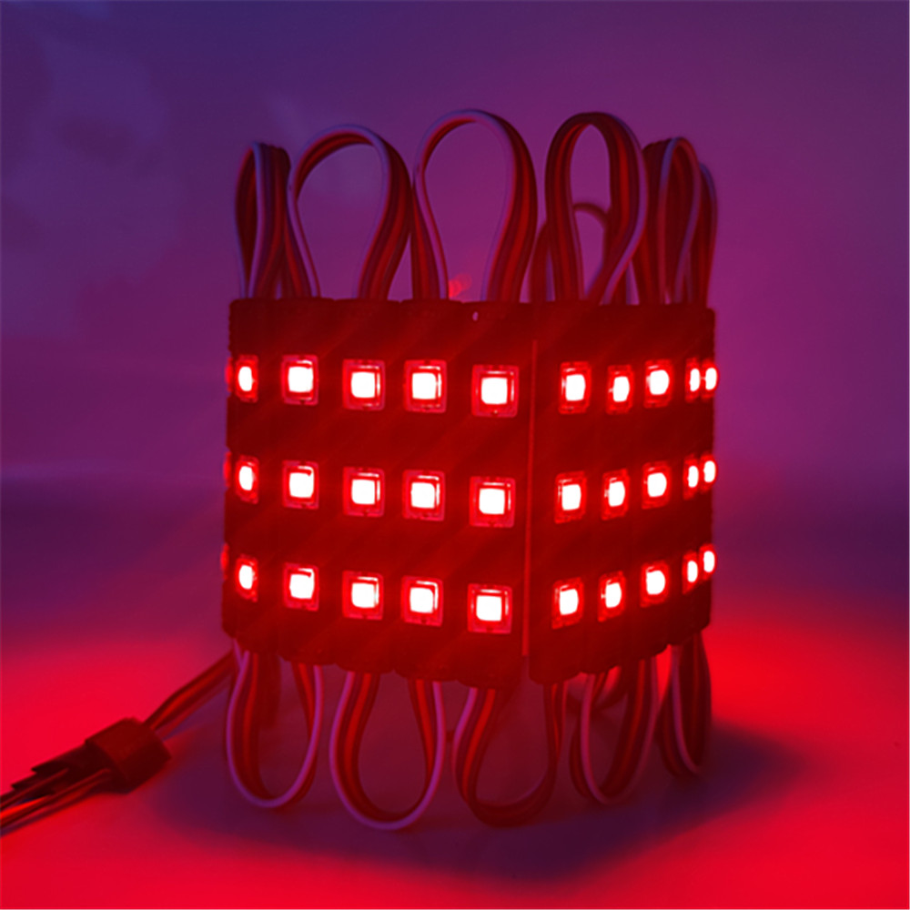 12V 5050 RGB Black LED Module Super Bright Colors Changable Outdoor Waterproof Advertising Light Sign Backlight 20Pcs/Lot