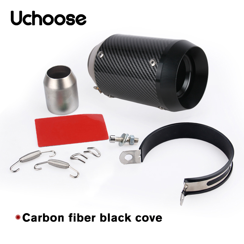 Tubo de escape para motocicleta, silenciador de fibra de carbono para Moto, silenciador Austin Universal para IKASAWAK AHAMAY 51MM innovador
