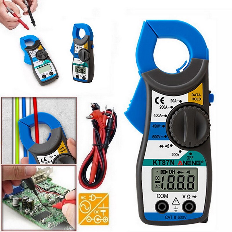 Non-Contact Digitale Multimeter Ac/Dc Stroomtang Meter Elektrische Tester True Rms Multimeter Klem Amperimetrica Volt Tester