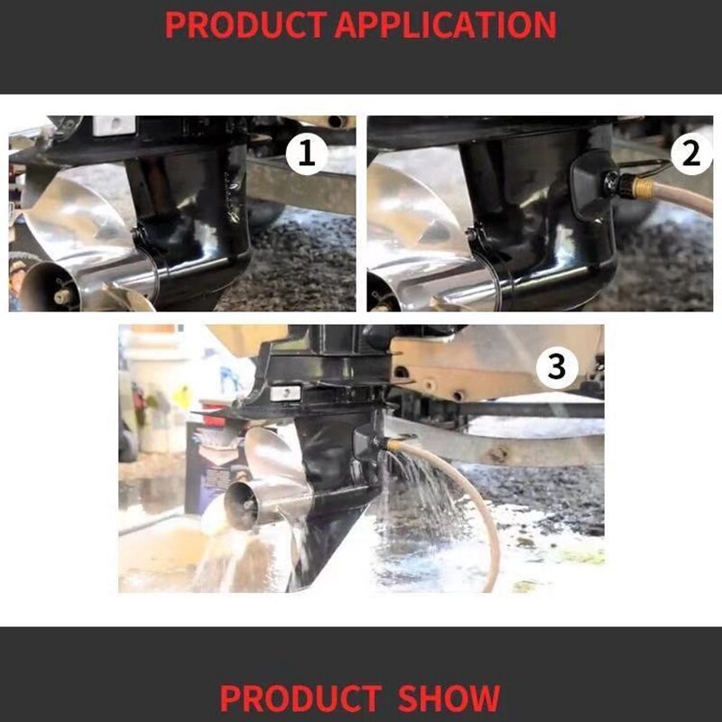 Water Bracket Outboard Boat Motor Water Flusher Durable Marine Ear Muff Cupsmotor Flushing Boat Motor Accessories