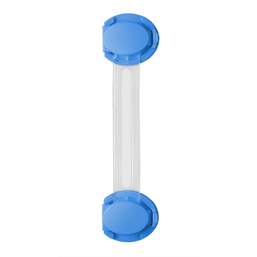 Baby Safety Lock Cabinet Smart Drawer Door Window Locks Straps Protection of Children Family Security Lock Proof Blocker: 1pcs Blue