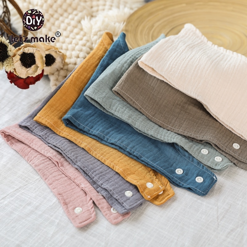 7 pz/impostato Cotone Bandana Del bambino Bavaglini Alimentazione Grembiule infantile Panni Del rutto Del Fumetto Tovagliolo della saliva Del bambino Mangiare Accessorio Morbido Del bambino