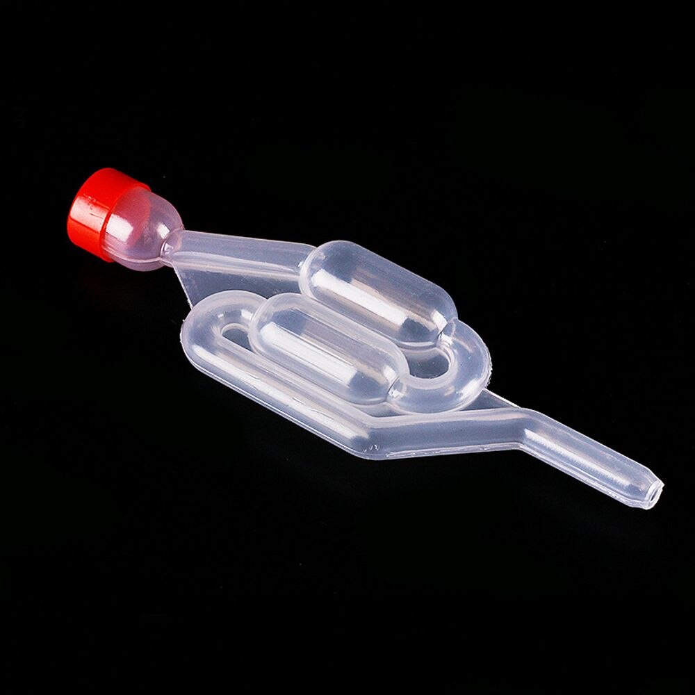 Zelfgemaakte Wijn Vent Air Lock Uitlaat One-Way Home Brew Wijn Gisting Luchtsluis Terugslagklep Water Verzegelde Kleppen Plastic air Lock