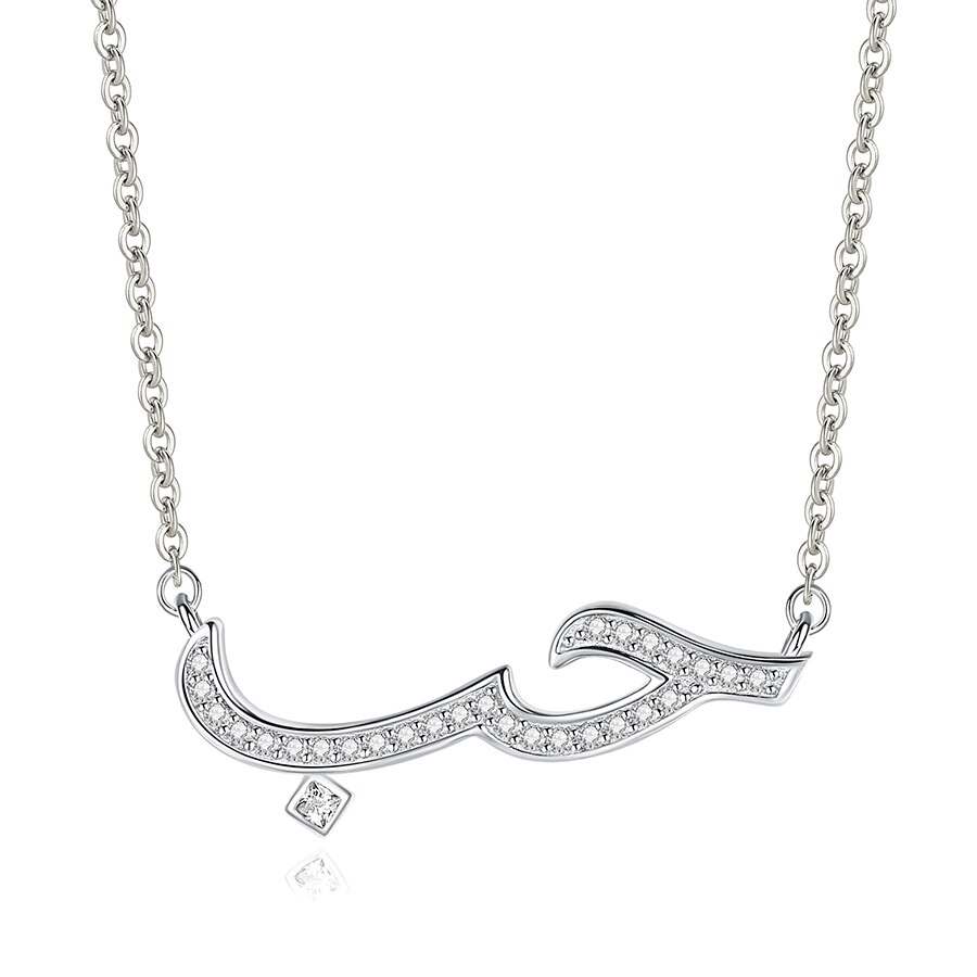 Tongzhe 925 Sterling Zilveren Ketting Voor Vrouwen Liefde Arabisch Vriendschap Cz Verklaring Hanger Ketting Engagement Sieraden: Style 7