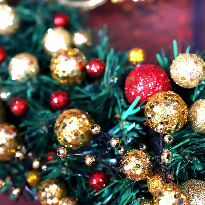 Door Hanging Christmas Wreath Pendant Halloween Thanksgiving Christmas Home Decoration