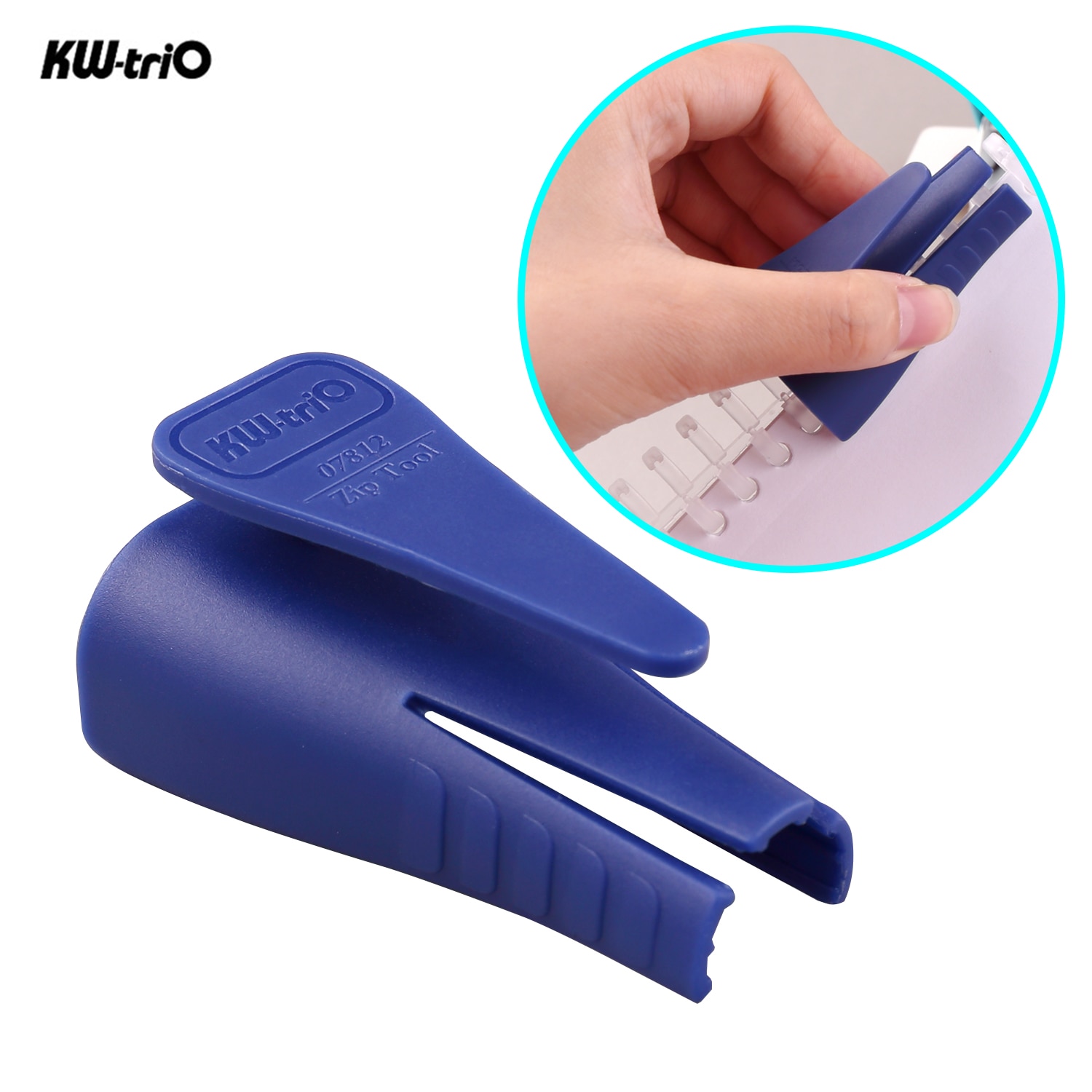 1pc Portable Plastic Binder Ring Opener Lightweight for Loose Leaf Binders Binding Spines Combs Opening and Closing For office