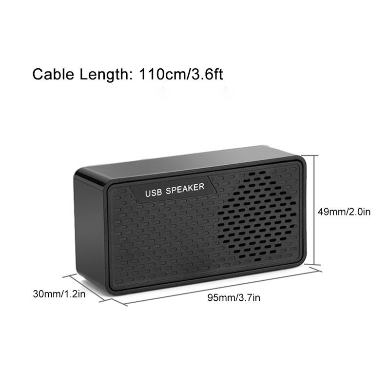 Usb Speakers Computer Speaker Plug & Play Draagbare Speaker Dubbele Hoorn 3W Uitgang Geschikt Voor Usb2.0 En Boven Voor pc Laptops