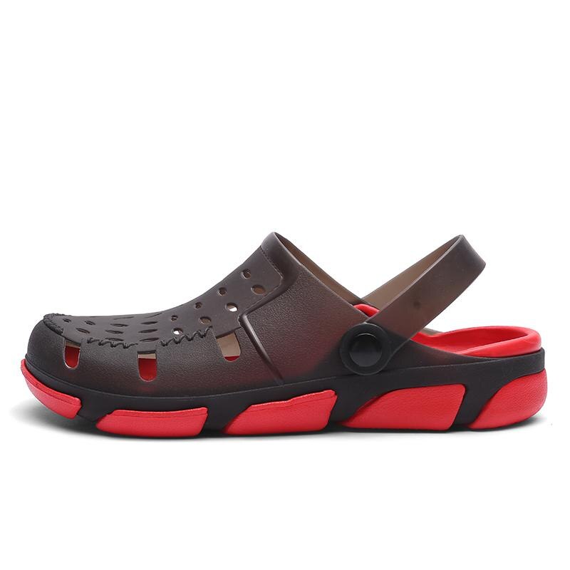 Originele Klassieke Klompen Tuin Slippers Water Schoenen Mannen Zomer Strand Aqua Slipper Outdoor Zwemmen Sandalen Muis Streep Schoenen: Black / 7.5