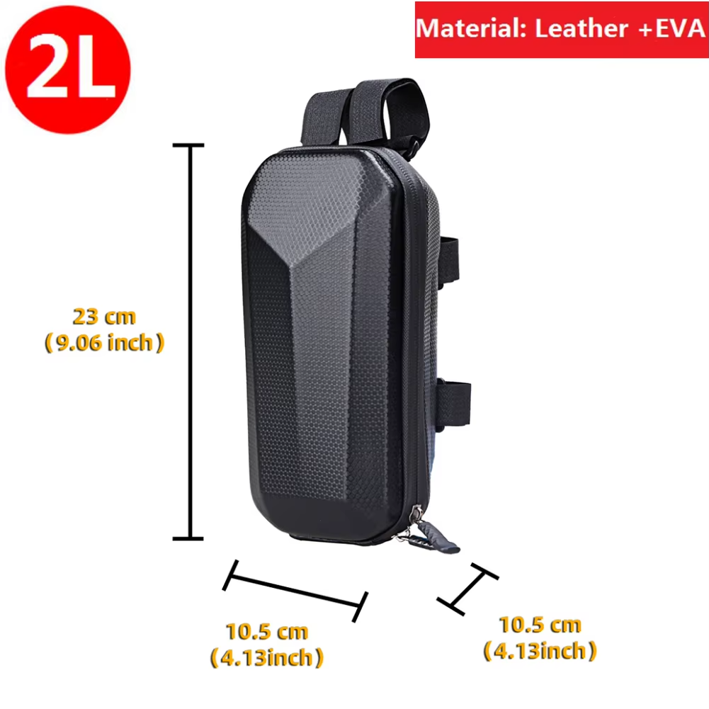 Frame Scooter Hanging Bag 2/3/4/5L Folding Bike Bicycle Pouch Hard Shell Front Waterproof for Outdoor Cycle Biking Entertainment: WHITE