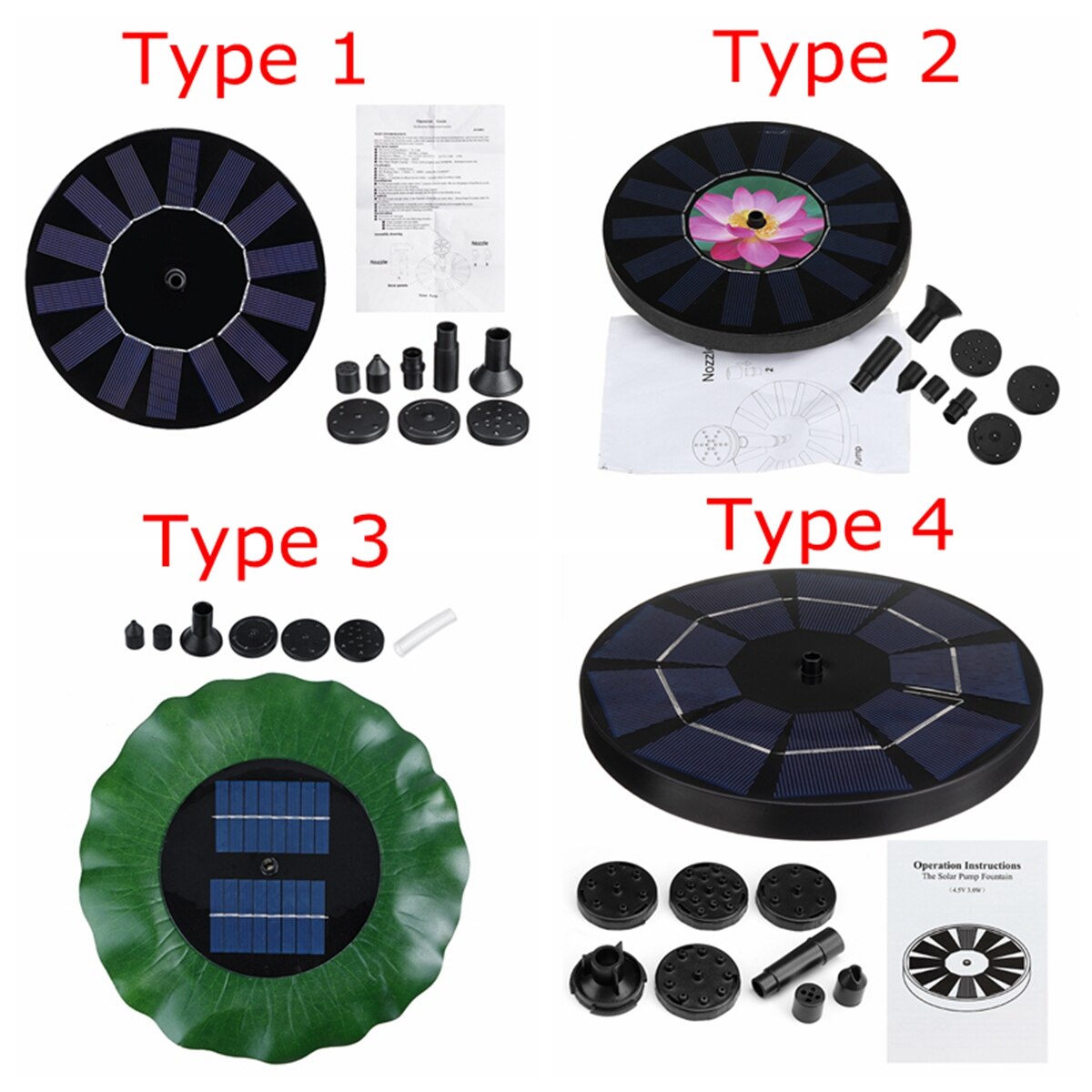 Zonne-energie Fontein Licht Detectie Zonne-energie Draagbare Met 1200Mah Batterij Auto On Off Tuin Outdoor Vogel Bad Fontein