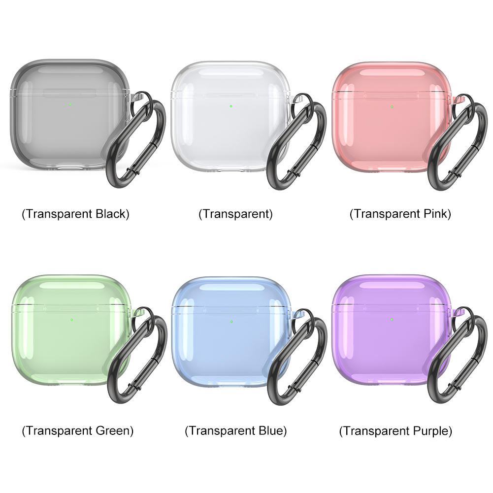 Funda protectora transparente para Airpods 4, cubierta de silicona para auriculares, para Apple AirPods 4 2024, novedad de 2024