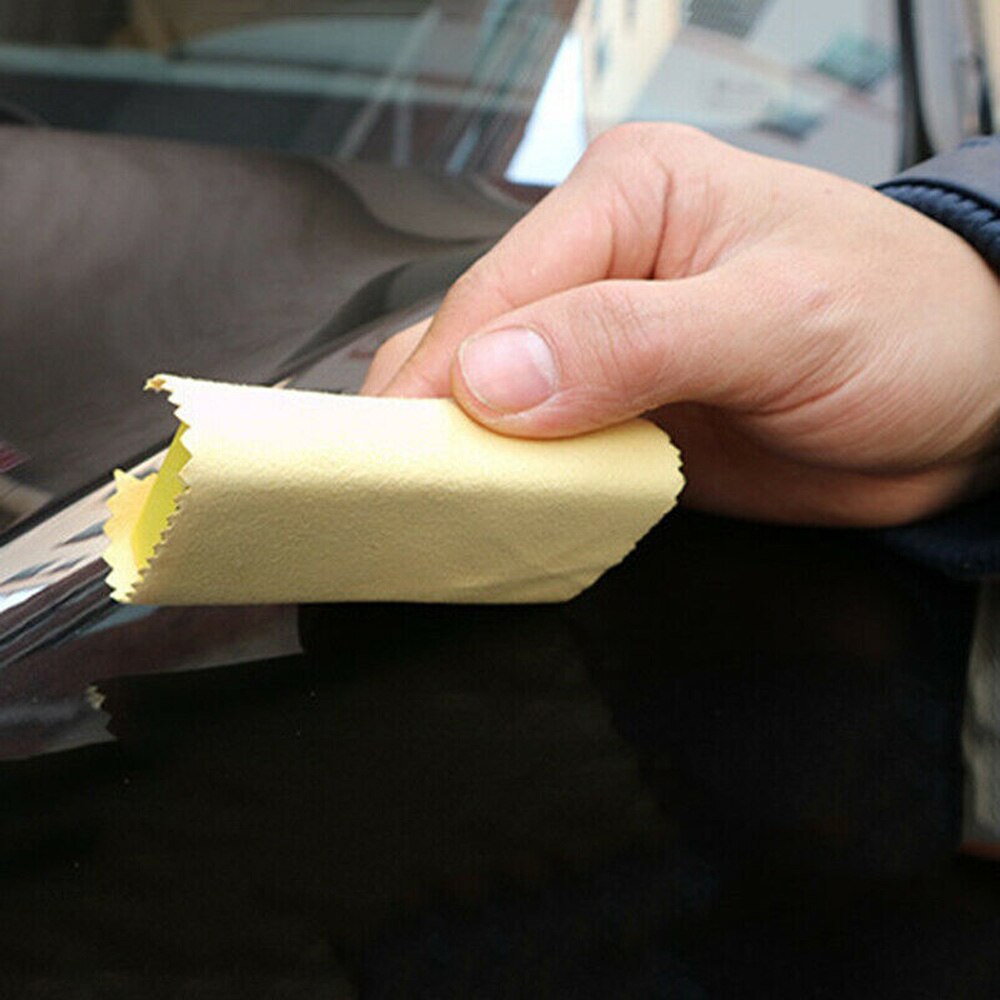 10 stk firkantet nano keramisk bilglas belægning fnugfri klud mikrofiber rengøringsklude glatte bløde 14*14cm biltilbehør