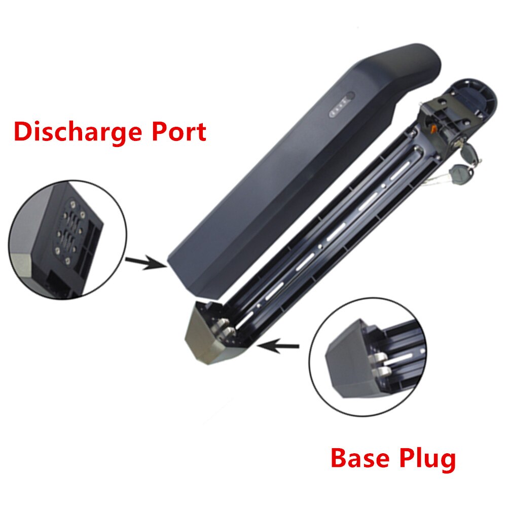 36Volt 48Volt Electric Bike Battery Box 50 52 pcs 18650 cells E-bike Battery Case Solutions Side Open Release Ebike Battery Box