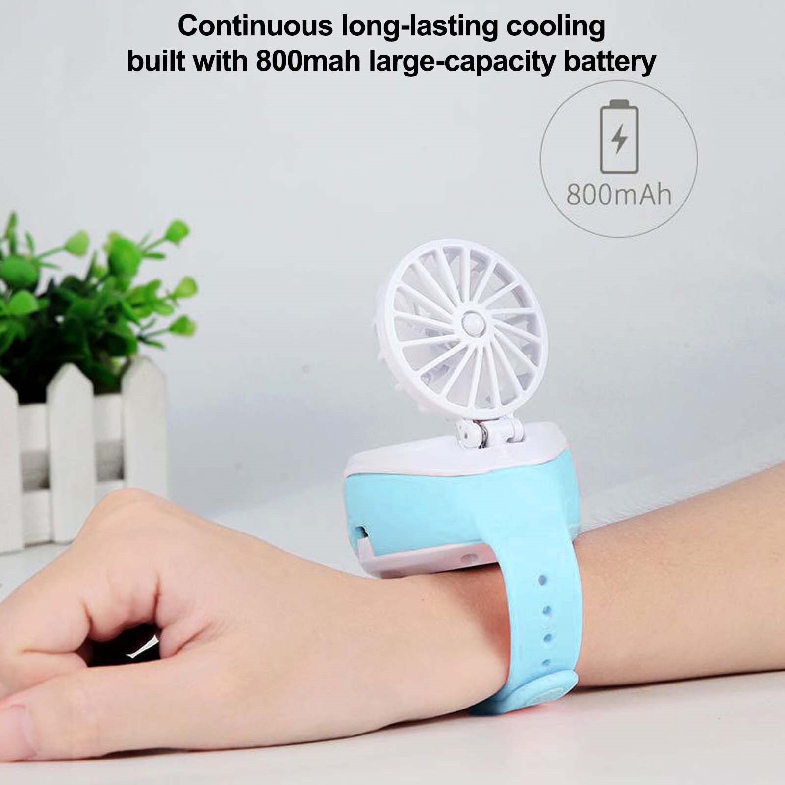 Automatische Bubble Machine Mini Draagbare Kinderen Horloge Fan Oplaadbare Zeep Bubble Machine Outdoor Speelgoed