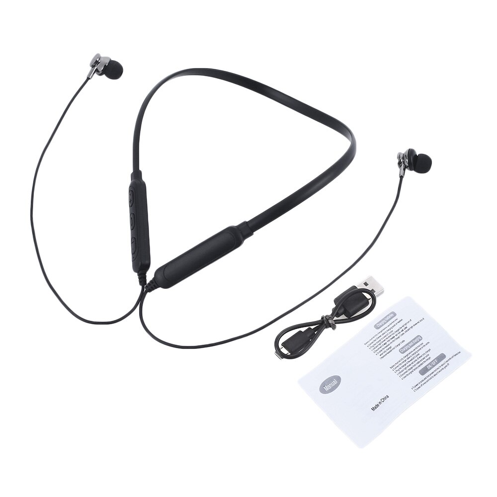 zy-01 Bluetooth 5.0 Wireless Sports Headset Magnet Binaural HIFI Stereo Running In-ear Neck Hanging Music Earphone Outdoor A2DP