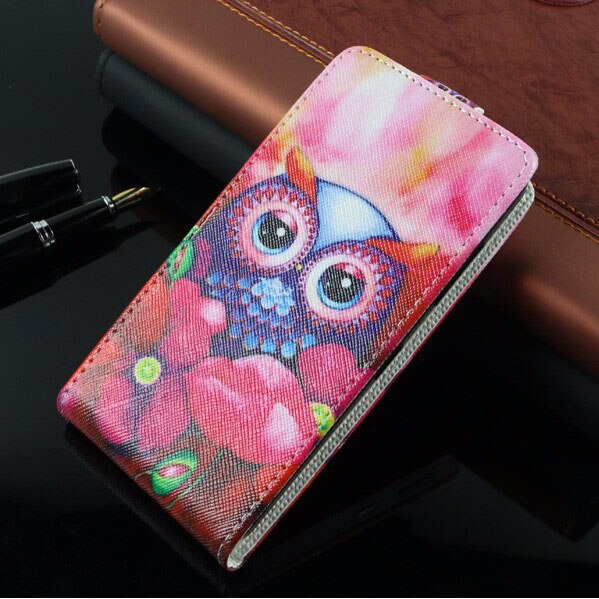 Flip Leather case For Samsung Galaxy Core2 Core 2 G355H G355 G355M SM-G355H Duos Back cover Cartoon Painting Phone Cover TPU: owl