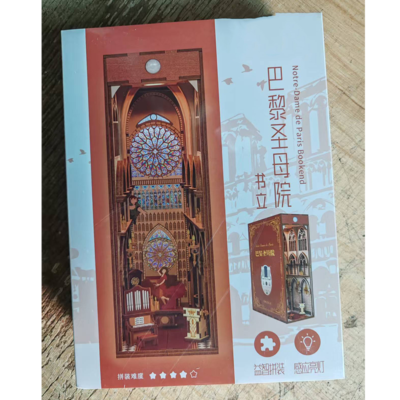 DIY Holz Buch Winkel Regal Einsatz Bausätze Miniatur Kirschblüte Buchstützen Japanische Puppe HäNutzer Spielzeug Bücherregal Wohnkultur: Gelb